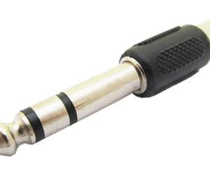 POWERTECH αντάπτορας stereo 6.35mm σε RCA CAB-J024, μαύρος, 5τμχ