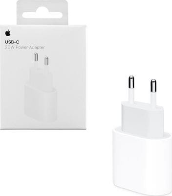 Apple Φορτιστής Χωρίς Καλώδιο με Θύρα USB-C 20W Λευκός (Power Adapter A2347)