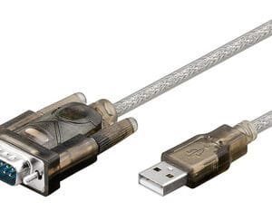 GOOBAY καλώδιο USB σε RS-232 68875, 1 Mbit/s, 1.5m, διάφανο