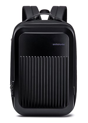ARCTIC HUNTER τσάντα πλάτης B00487 με θήκη laptop 15.6", λουκέτο TSA, 22L, μαύρη
