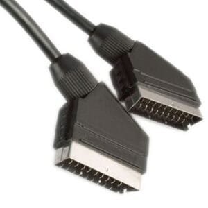 POWERTECH καλώδιο Scart 21pin σε Scart 21pin CAB-S003, 3m, μαύρο