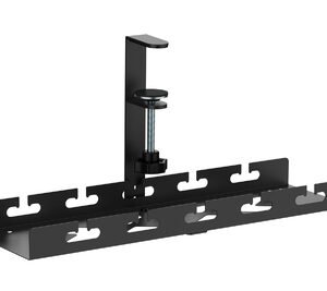 BRATECK cable management γραφείου CC11-10-1, μεταλλικό, 40x12.9x19cm, μαύρο