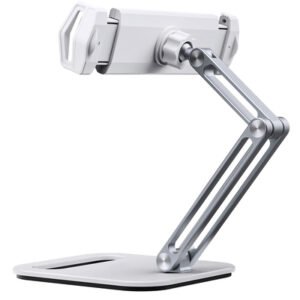 CABLETIME μεταλλική βάση tablet CT-PS03-AS, 4-13", ρυθμιζόμενη, λευκή