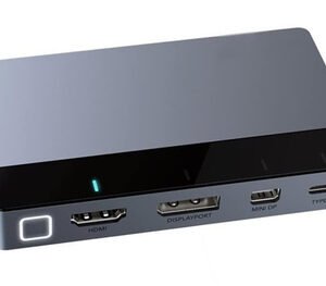 CABLETIME multi-port switch CT-PS41-GB1 σε HDMI, 4 σε 1, 4K/60Hz, γκρι