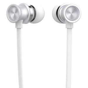 CELEBRAT earphones με μικρόφωνο D7, 3.5mm σύνδεση, Φ10mm, 1.2m, λευκό
