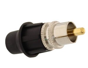 TELECOM RCA male universal connector, με καπάκι, 5τμχ
