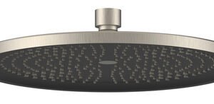 BRUNO κεφαλή ντους P25651YGNB, στρογγυλή, Φ 25.5cm, ασημί