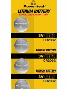 POWERTECH μπαταρίες λιθίου PT-1210, CR2032, 3V, 4τμχ