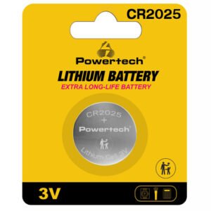 POWERTECH μπαταρία λιθίου PT-1211, CR2025, 3V, 1τμχ