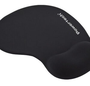 POWERTECH mouse pad PT-1293 με στήριγμα καρπού, 23x19x1.8cm, μαύρο