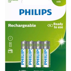 PHILIPS επαναφορτιζόμενη μπαταρία R03B4A70, 700mAh, AAA HR03 Micro, 4τμχ