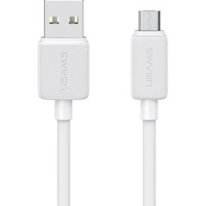 USAMS καλώδιο micro USB σε USB US-SJ690, 10W, 480Mbps, 1m, λευκό