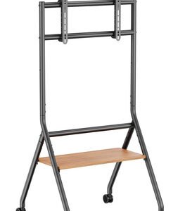 BRATECK βάση δαπέδου TTF13E-46FW για τηλεόραση 37-86" έως 80kg, με ράφι & ροδάκια