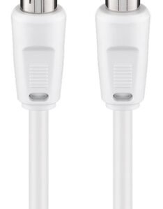 GOOBAY καλώδιο κεραίας αρσενικό σε θηλυκό 11514, <70 dB, CCS, 10m, λευκό