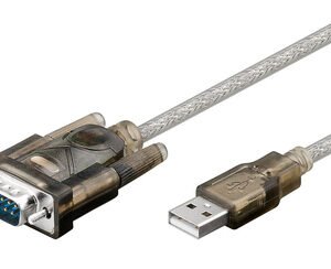 GOOBAY καλώδιο USB σε RS-232 68875, 1 Mbit/s, 1.5m, διάφανο