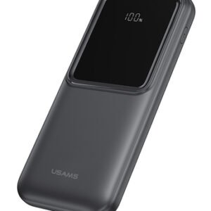 USAMS power bank US-CD194 με καλώδια, 5x έξοδοι, 10000mAh, 10W, μαύρο