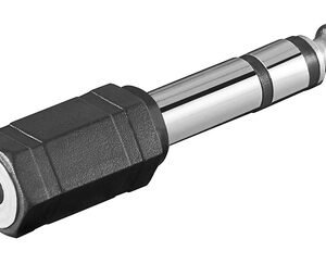 GOOBAY αντάπτορας ήχου 6.35mm σε 3.5mm 11100, μαύρος, 10τμχ