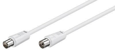 GOOBAY καλώδιο κεραίας αρσενικό σε θηλυκό 11512, <70dB, CCS, 5m, λευκό - Image 2