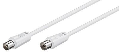 GOOBAY καλώδιο κεραίας αρσενικό σε θηλυκό 11514, <70 dB, CCS, 10m, λευκό - Image 2