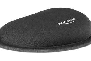 DELOCK στήριγμα καρπού για ποντίκι 12602, 25x115x165mm, μαύρο