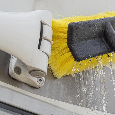 PROPLUS βούρτσα πλυσίματος 150681, τηλεσκοπική έως 1.8m, κίτρινη/μαύρη - Image 3