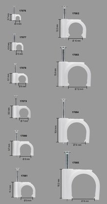 GOOBAY ρόκα στήριξης καλωδίων 17077, 5mm, λευκό, 100τμχ - Image 5