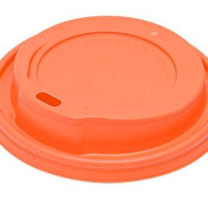 Καπάκι πιπίλα για ποτήρι, 16oz, πορτοκαλί, 100τμχ
