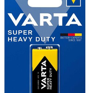 VARTA μπαταρία Zinc Carbon Super Heavy Duty, 9V, 1τμχ