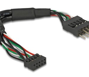 DELOCK καλώδιο USB 2.0 10-pin 2mm σε 2.54mm 41977, 480 Mbps, 12cm