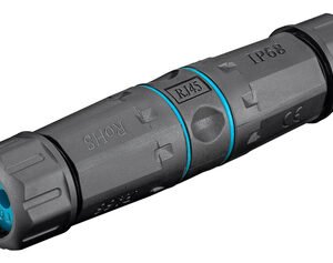 GOOBAY αδιάβροχος σύνδεσμος RJ45 Cat 6A 44416, IP68, μαύρο