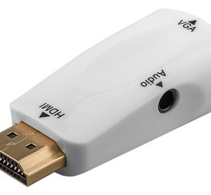 GOOBAY αντάπτορας HDMI σε VGA 44793 με 3.5mm, 1080p/60Hz, λευκός