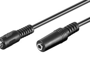 GOOBAY προέκταση καλωδίου ήχου 3.5mm 50431, 3-pin, 2m, μαύρο