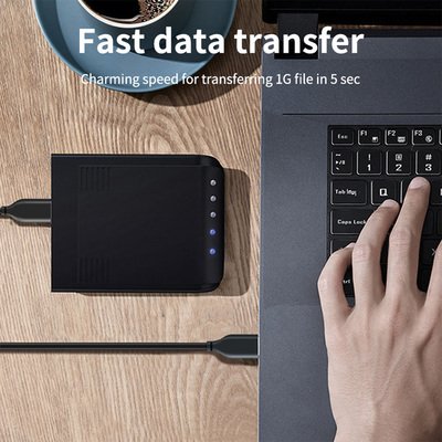 CABLETIME καλώδιο USB-C σε USB CMAMN, 3A, 5Gbps, 1m, μαύρο - Image 3