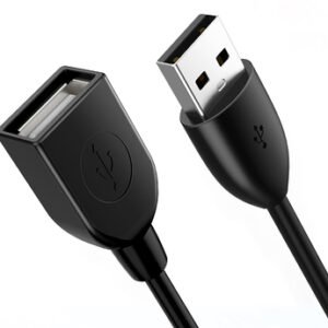 CABLETIME καλώδιο προέκτασης USB CT-AMAF2, 3A, 480Mbps, 1m, μαύρο