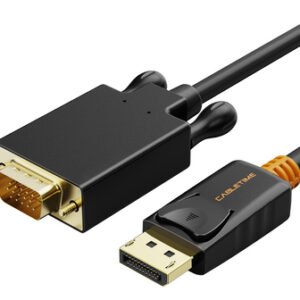 CABLETIME καλώδιο DisplayPort σε VGA CT-04G, 1080p, 1.8m, μαύρο