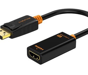 CABLETIME αντάπτορας DisplayPort σε HDMI CT-01G, 1080p, 0.2m, μαύρος