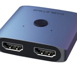 CABLETIME HDMI switch CT-HS4K, 2 σε 1, 4K, bidirectional, γκρι