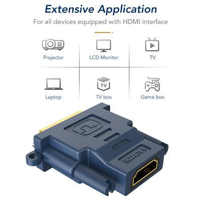 CABLETIME αντάπτορας HDMI σε DVI HA05R, 1080p, μπλε - Image 4