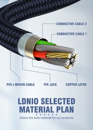 LDNIO καλώδιο Lightning σε USB LS691, 30W, 1m, γκρι - Image 4