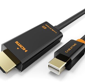 CABLETIME καλώδιο mini DisplayPort σε HDMI CT-AV588-03G, 1080p/60Hz, 1.8m, μαύρο