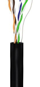 GOOBAY καλώδιο δικτύου 57198, CAT 5e U/UTP, CCA, έως 40m, 100m, μαύρο