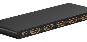 GOOBAY HDMI splitter 58483, 4 σε 1, 4K/60Hz, μαύρο