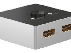 GOOBAY HDMI switch 58486, 2-in σε 1-out, 4K/60Hz, μαύρο