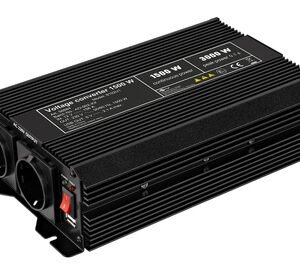 GOOBAY inverter αυτοκινήτου 58884, 12V σε 230V, 1500W, USB 2.1A