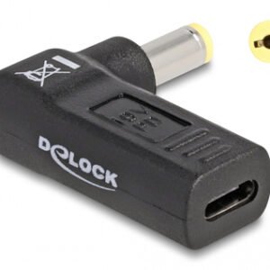 DELOCK αντάπτορας τροφοδοσίας 60009 USB-C σε Acer 5.5x1.7mm, 90°, μαύρος