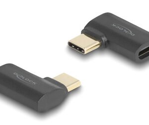 DELOCK αντάπτορας USB-C 60245, αρσενικό σε θηλυκό, 240W, 40Gbps, μαύρος