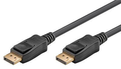 GOOBAY καλώδιο DisplayPort 61697, 8K/60Hz, 32.4 Gbit/s, 2m, μαύρο