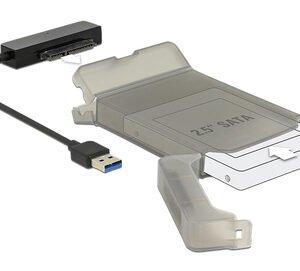DELOCK αντάπτορας USB σε SATA 62742 με θήκη για 2.5" HDD/SSD, 6Gbps