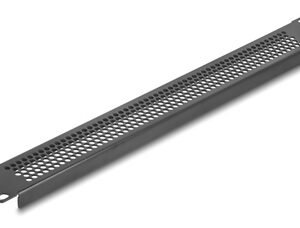 DELOCK κάλυμμα panel 66488 για 19"/1U rack, με αεραγωγούς, μαύρο