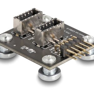 DELOCK αντάπτορας USB 2.0 Pin σε 2x USB Type-E Key A 67176 με USB pin καλώδιο